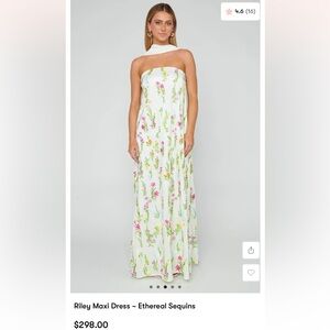 Show Me Your MuMu White Floral Maxi Dress